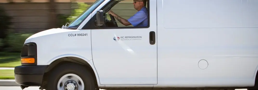 KIC Refrigeration service vehicle serving Bismarck area